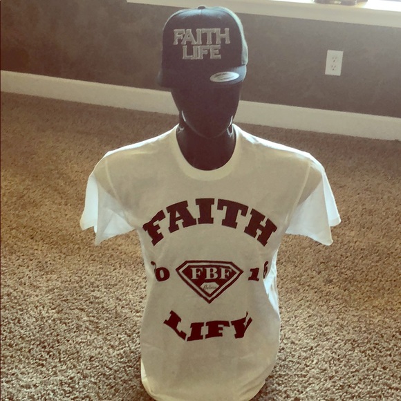 FaithB4Fame Men’s cotton T-shirt - Picture 2 of 2
